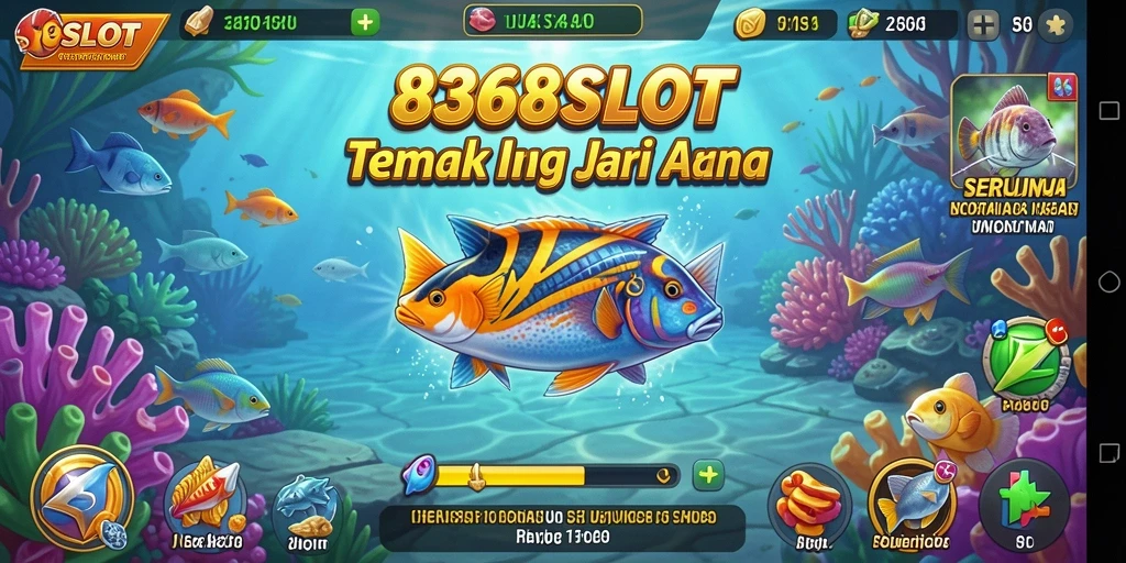 Tampilan menarik dari gameplay Tembak Ikan di 8368SLOT.