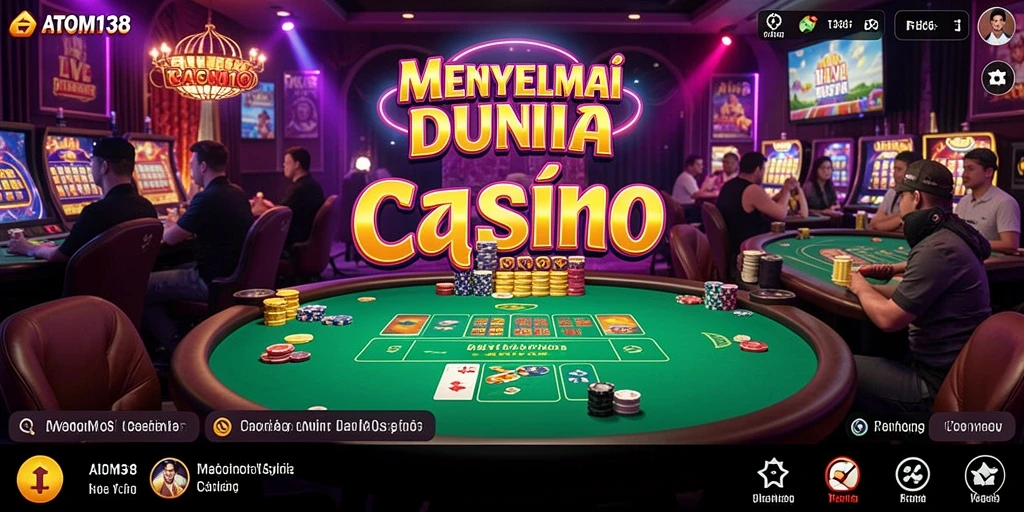 Gameplay Live Casino ATOM138 yang mendebarkan dan interaktif.
