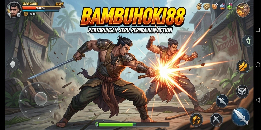 Tampilan seru dari gameplay BAMBUHOKI88 yang penuh aksi.