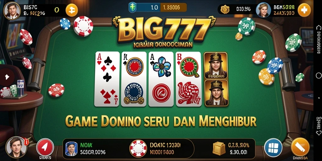 Gameplay menantang dan seru dalam BIG777 Domino.