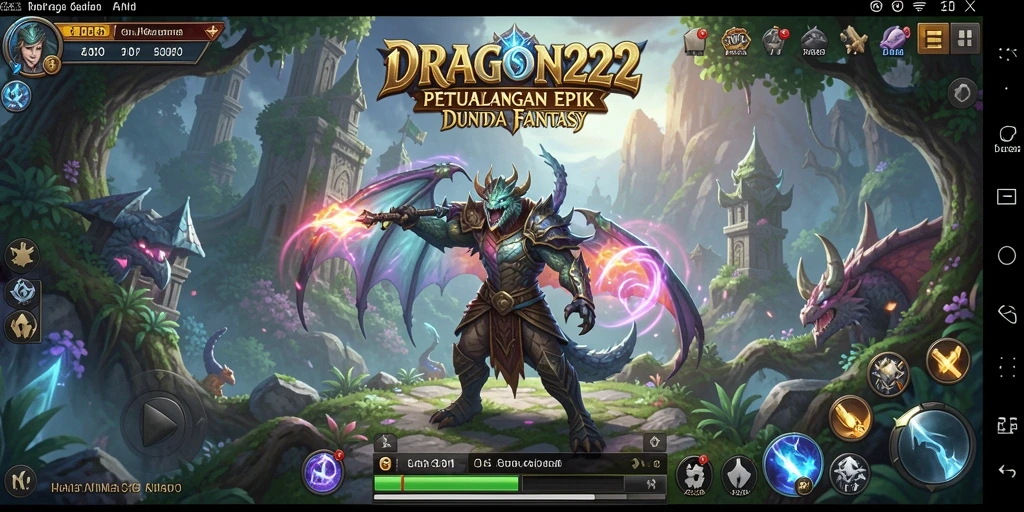 Tampilan gameplay DRAGON222 yang penuh aksi dan petualangan RPG.