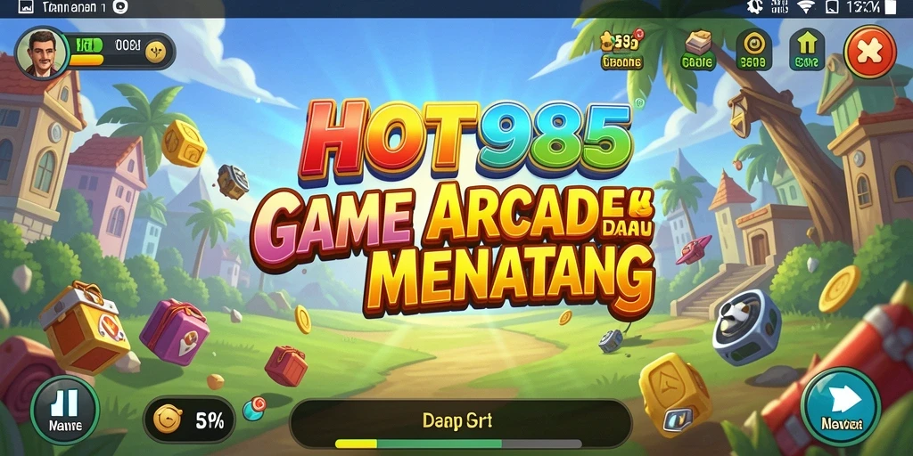 Tampilan gameplay seru dari HOT985 dengan tantangan Arcade.