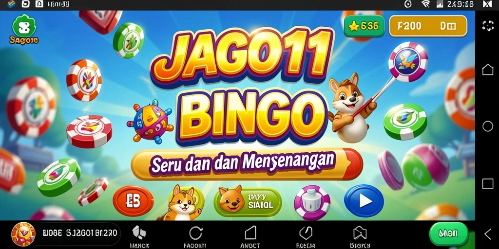 Tampilan gameplay JAGO11 dengan suasana Bingo yang ceria.