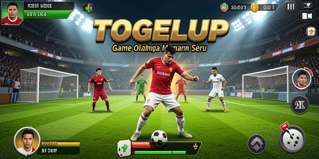 Gameplay seru TOGELUP dengan aksi olahraga mendebarkan.